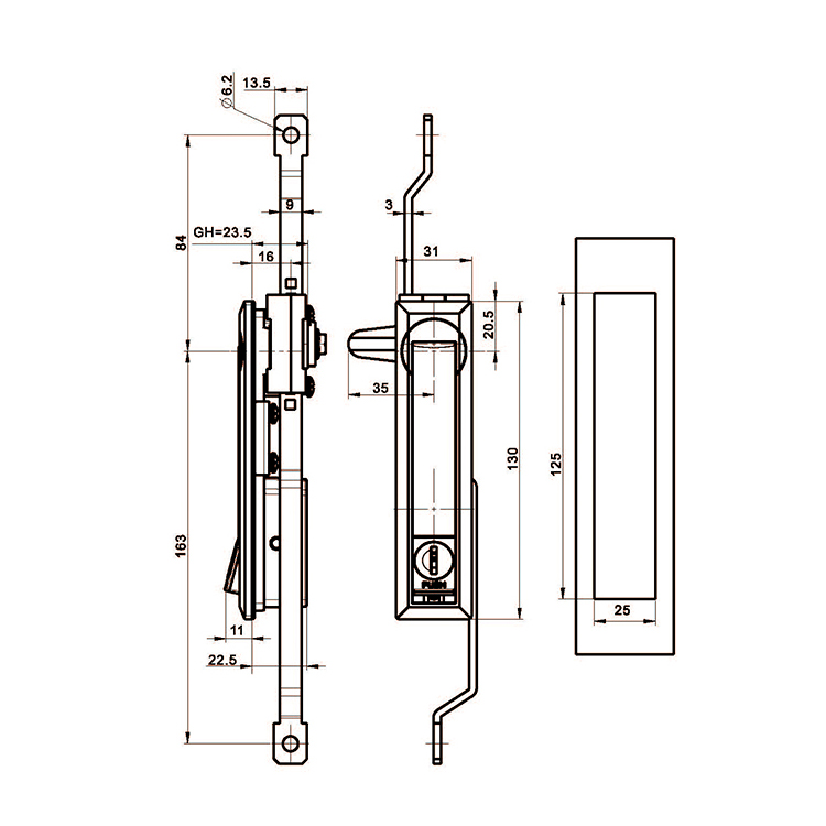 Tekan The Bounce Rocker Lock-A8201
